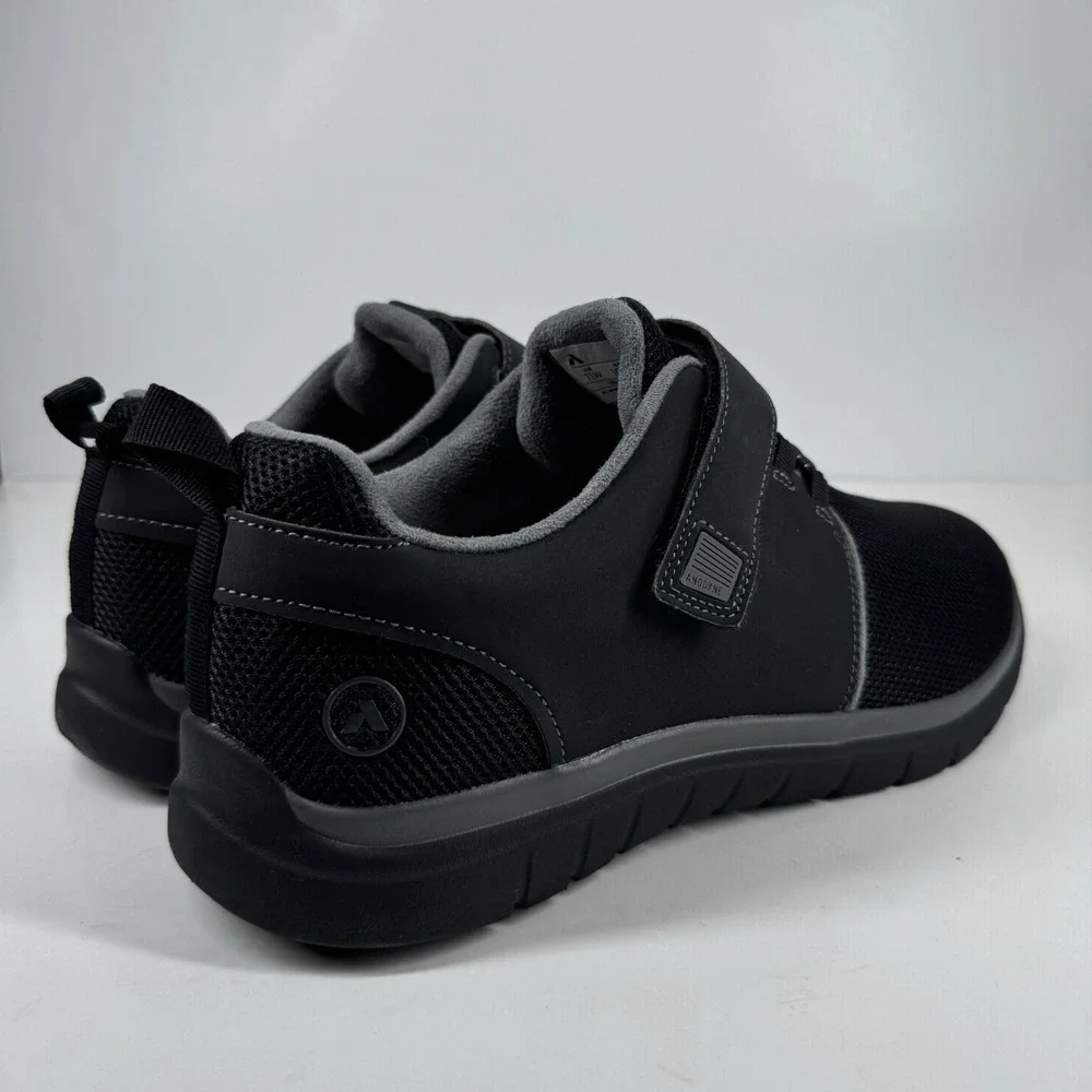 Anodyne No. 46 Sport Jogger Men's US 11W Black Orthopedic Diabetic Walking Shoes